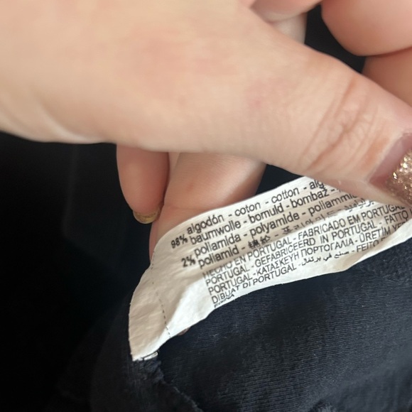 Zara. Size 13/14 girls pinafore dress. Gold heart buttons, dark navy blue - Picture 7 of 7